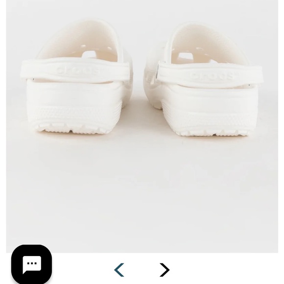 NWOT white crocs woman size 10 men 8 - Picture 7 of 7